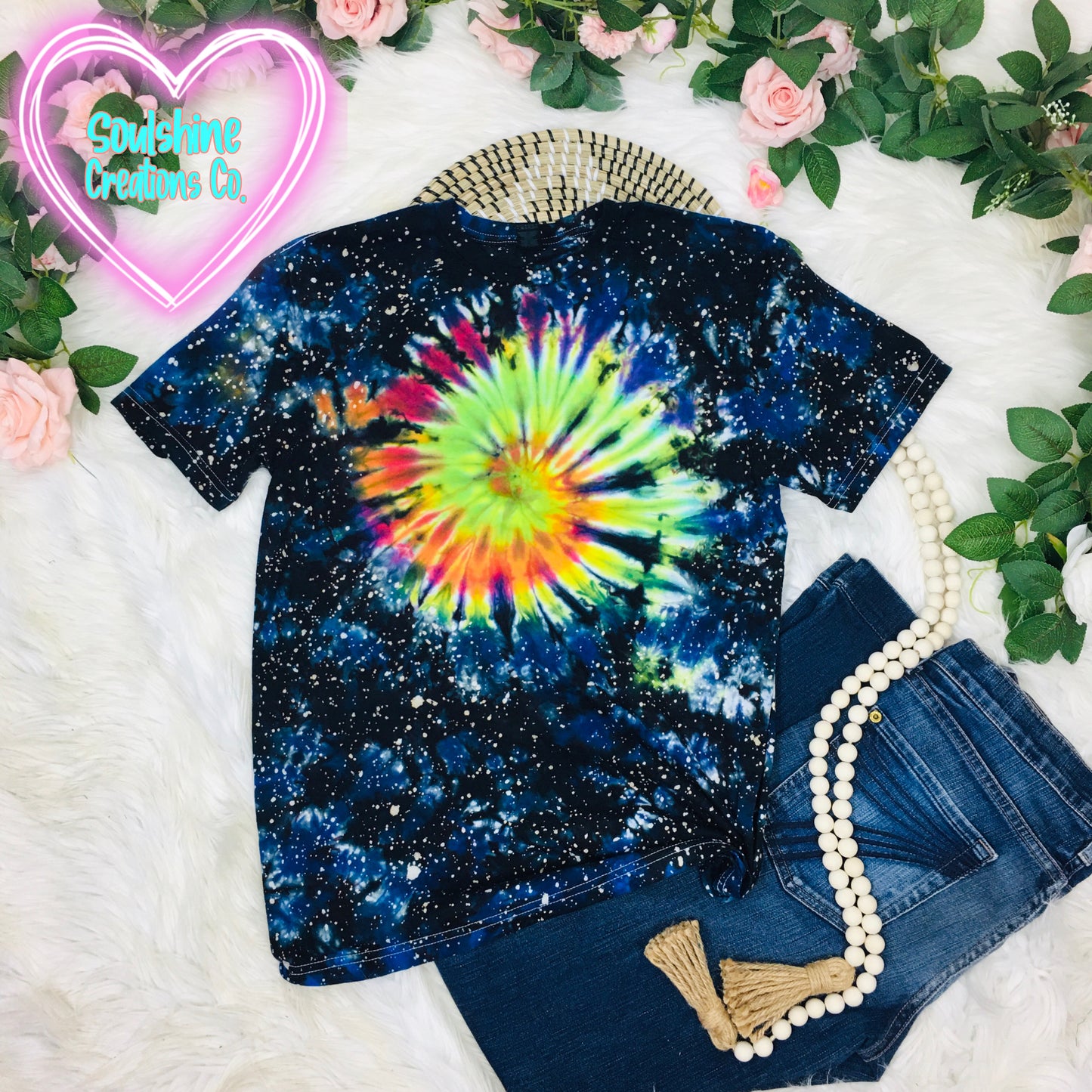Star Series Deep Space Rainbow Nebula Galaxy Tie Dye