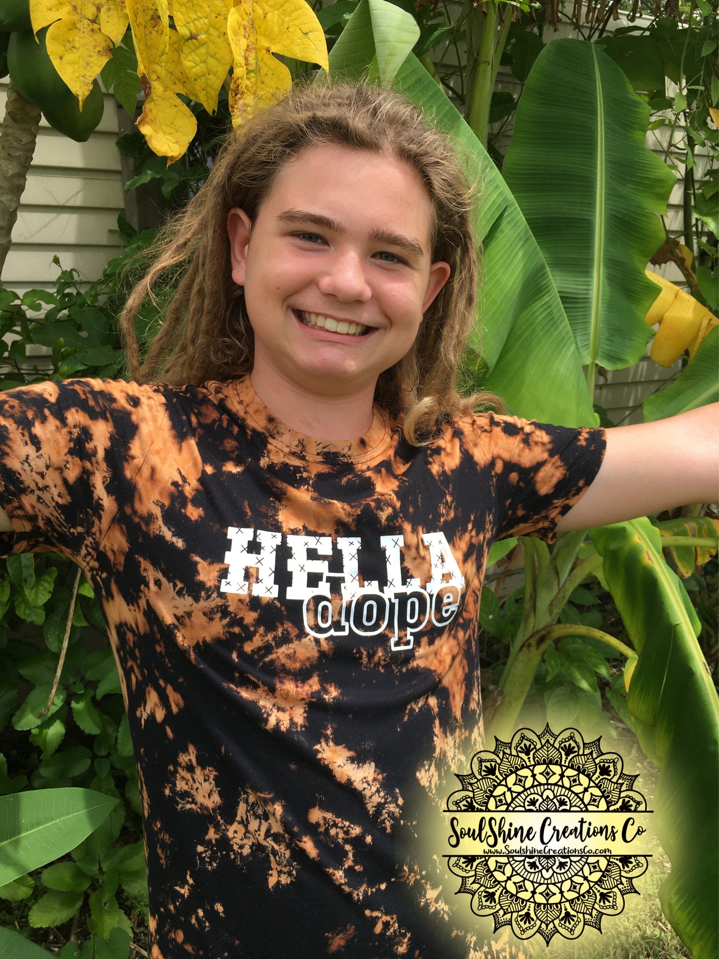 Hella Dope Bleached Kids Shirt