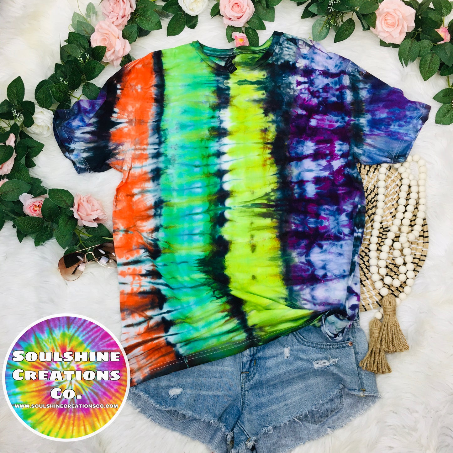Halloween Split Ice Tie Dye Shirt