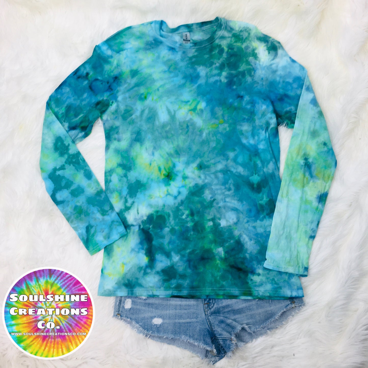 Ocean Tides Ice Dyed Tie Dye Shirt
