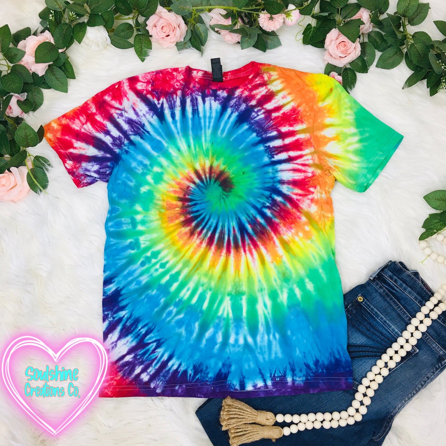 Rainbow Spiral Tie Dye Shirt