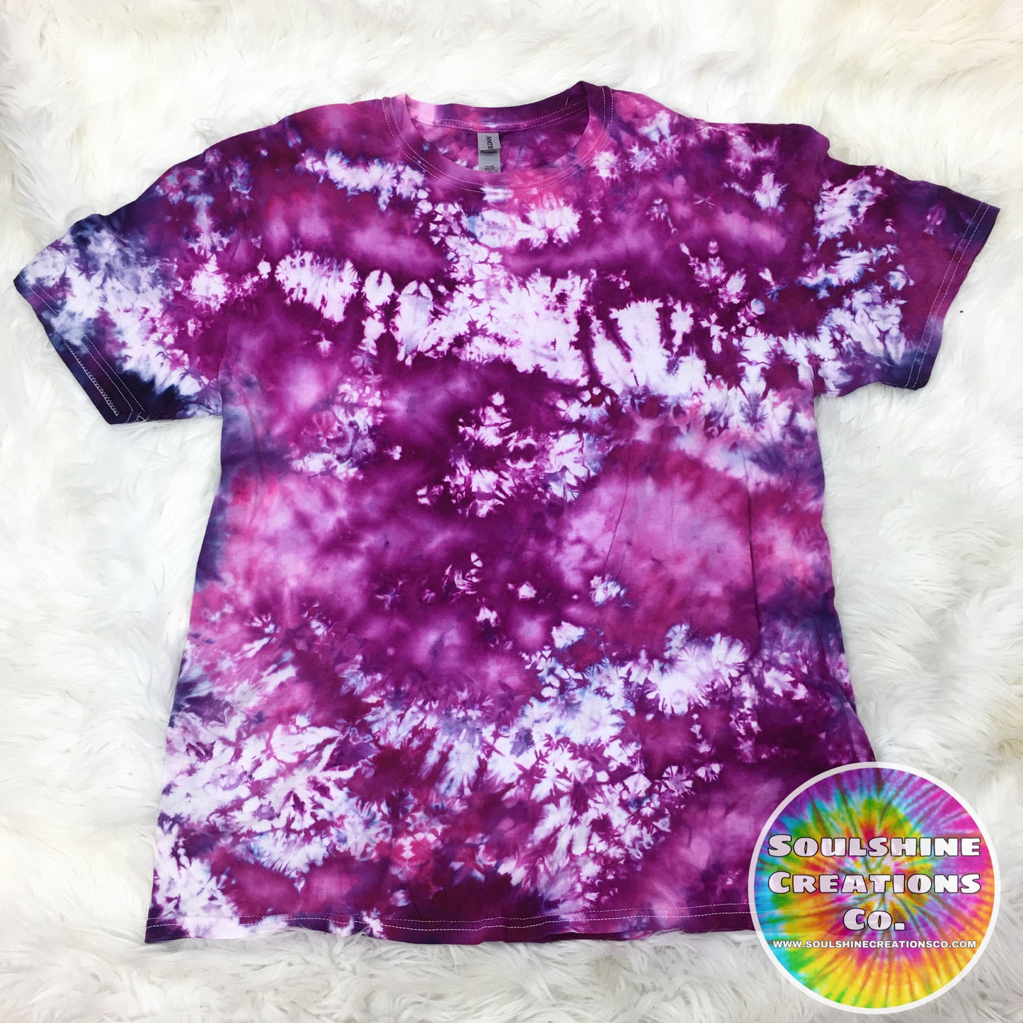 Magnificent Magenta Ice Dyed Tie Dye Shirt