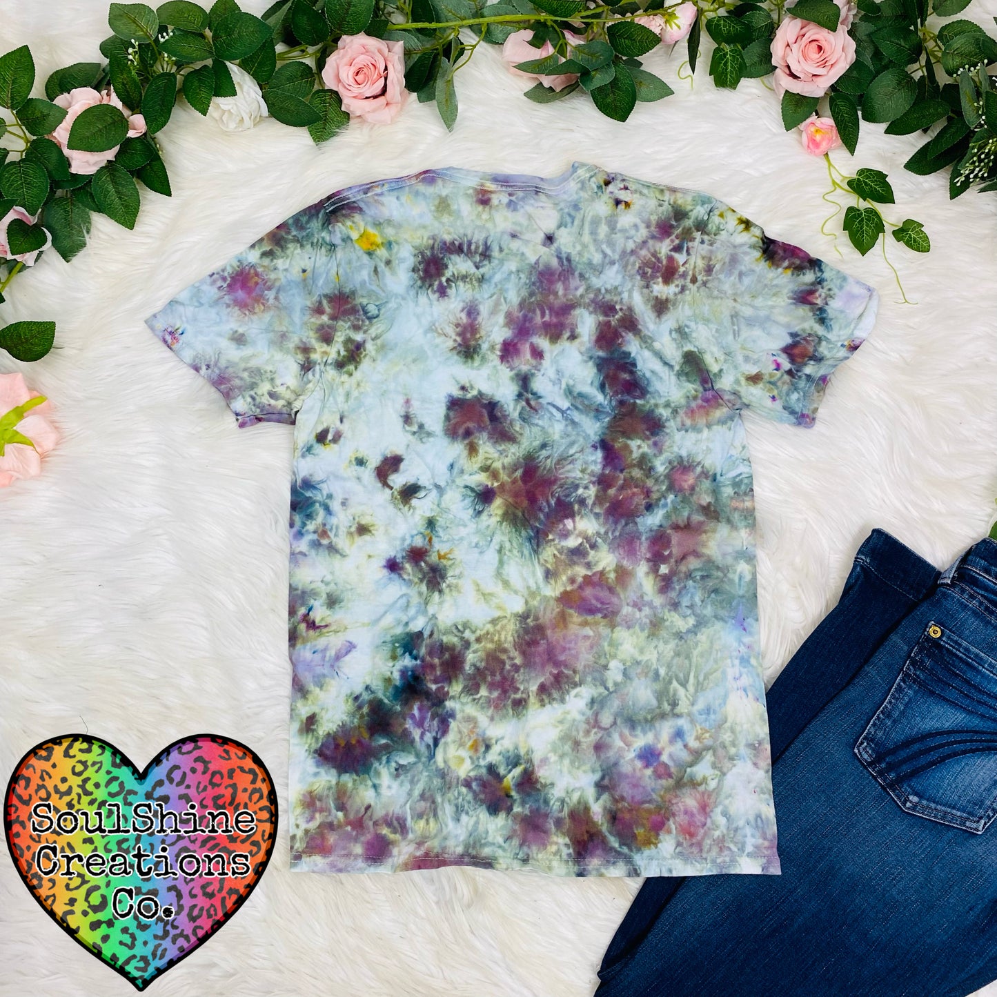 Misty Mornings Ice Dye Shirt size Small