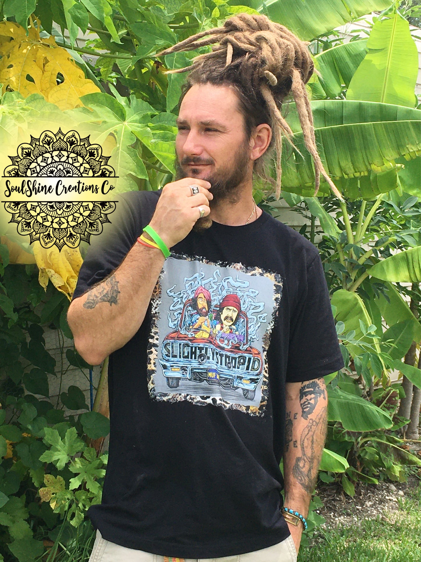 Cheech & Chong Leopard Print Shirt