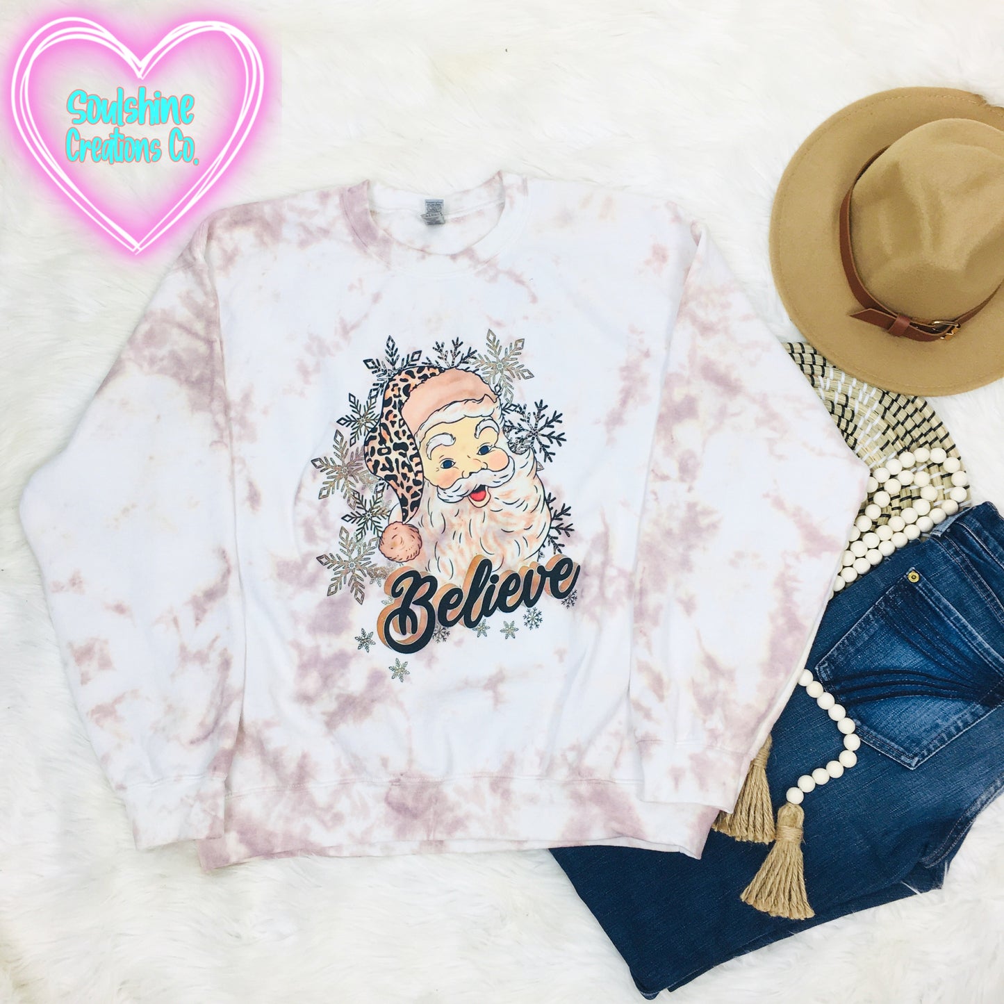 Believe Tie Dye Sweater