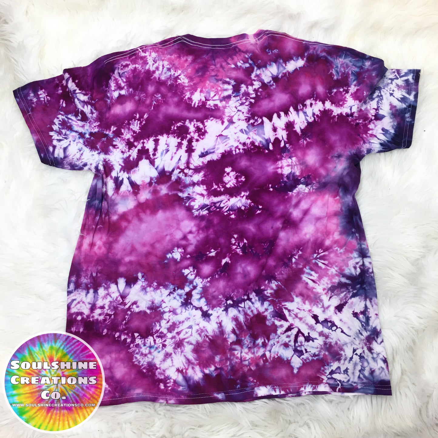 Magnificent Magenta Ice Dyed Tie Dye Shirt