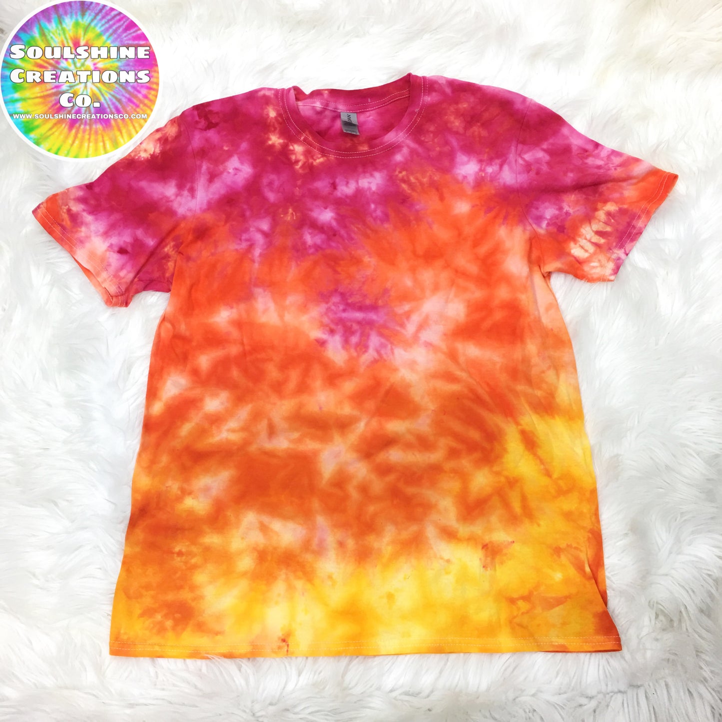 Sunset Ice Dyed Tie Dye Shirt